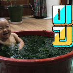 아이와 <b>미역</b>촉감놀이