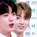 [방탄소년단] 맏내를 바라보는 막내의 표정.jpg