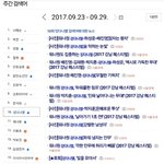 [강다니엘] 9월4째주 비이버 주/간/검/색/어 순위