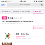 [EXO] ✔️✔️❌투표<b>현황</b> 집중해❌✔️✔️
