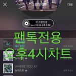 [뉴이스트] 오후4시))차트보고 진이듣고❤️