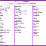 [방탄소년단] ⭕️<b>각</b> <b>나라</b>별ma.ma 시간대별 투표⭕️