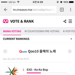 [EXO] 올노 아직 <b>역전</b>아니다 일단 힘내서 투표해
