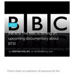 [모두드루와] 영국방송사 <b>BBC</b>에서 방탄 다큐멘터리 찍었대ㅋㅋㅋ