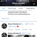 [방탄소년단] 그 션 <b>멘데스</b> 팬인데 방탄이랑