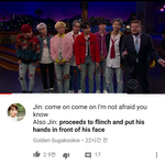 BTS late late show 반응