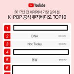 [방탄소년단] 2017년 전세계인이 많이본 뮤비 3곡 랭크