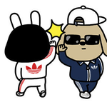 [드루와] 아디다스를 입은 <b>헬로</b>브라운 한정판 이모티콘 16종 선착순