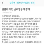 결혼에 대한 남녀평등의 <b>현실팩트</b>?!