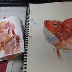 [조언부탁해] 물고기 그림 그렸음!(붕어 - 1)