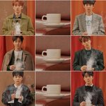 [EXO] 민석이만 커피잔 <b>높이</b> 들고있는거