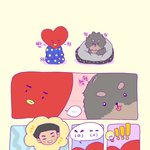 [방탄소년단] 속보 "<b>쿠키</b> 잠자고 일어나보니 눈썹 털려..