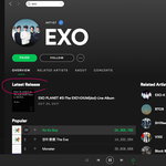 [EXO] 아 ㅈ같은 <b>미국스포티파이</b>