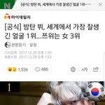 [EXO] 세계에서 가장 잘생긴 아이돌 1위먹고 실검1위찍은 <b>뷔</b>