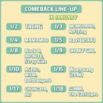 와 1월 라인업 지<b>린다</b>