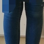 긴 청바지 밑단 잘라봄