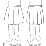 (그림ㅇ)나 교복치마 <b>수선</b> 어케할지 알려주라ㅜ