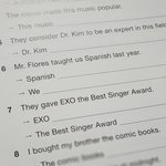 [EXO] <b>중학생</b> 문제집 보다가 신기해서 ㅋㅋㅋ
