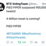 [방탄소년단] 추가+) <b>아이</b>핱 총공 틧 백만개 <b>돌파</b>!!!