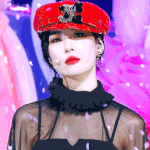 어제 샤넬 모자 쓴 <b>선미</b>jpgif