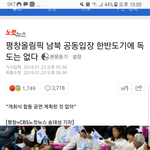 ㅁㅊ 올림픽 한반도기에 <b>독도</b> 없대ㅋㅋㅋ