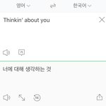 [세븐틴] Thinkin’ about <b>you</b> 번역기로 돌려봤는데