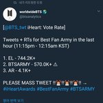 [방탄소년단] 빨리 투표 해 <b>역전</b>이야 또