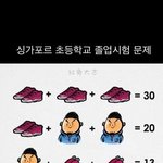 [댓글부탁해] <b>싱가포르</b> 초딩문제래 다들 풀어봐