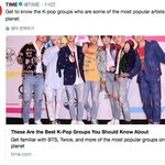 타임지에 뜬 케이팝 기사 <BTS, 트와이스 등 세계에서 가장 유명한...