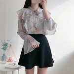 [드루와] 블라우스 색 추반좀 라벤더 <b>or</b> 파스텔핑크