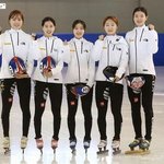 여자 <b>쇼트</b>트렉 선수들