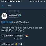 [방탄소년단] <b>하트</b> 추이