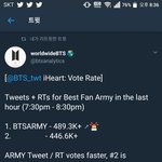 [방탄소년단] <b>하트</b> 추이