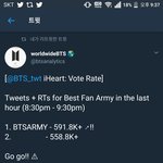 [방탄소년단] <b>하트</b> 추이