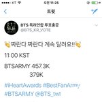 [방탄소년단] 잘한다! 이삐들! (<b>하트</b>추이)