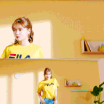 김유정한테 찰떡 컨셉 준 <b>휠라</b> gif