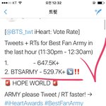[방탄소년단] ❗️<b>하트</b>추이 2위!!! 달리자❗️