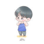 [시우민] <b>일본</b>팬분이 이불<b>밖</b> 보고 그리신 시우민 상의탈의 팬아트