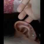 피어싱,귀걸이 <b>둘레</b>길로 뚫은사람??