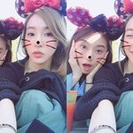 티파니-<b>보라</b> 같이 디즈니 랜드 간 사진