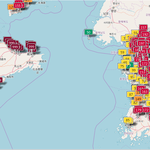 산둥성 현시각 미세먼지 수치
