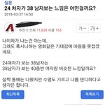 38살 남자가 24살 여자를