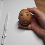 [드루와] 부활절 달걀에 유병재를 그려넣었다(추가+