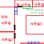 [제발답해줘] 옆 사무실에서 저희 사무실 앞에 자꾸 <b>본인</b>들 <b>물건</b>을 놓습니다.