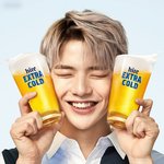 강다니엘 단독 맥주 광고 짤