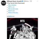 [방탄소년단] 빌1보드 뮤직 어워드 공식 계정에 올라왔다!!