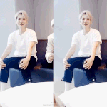 [백현] 180414 [V <b>LIVE</b>] 토요일은 첸백시 백현 움짤...