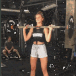 빅토리아 시크릿 모델들의 근력 수준. <b>gif</b>