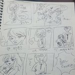 [드루와] 옛날 <b>공책</b>에 만화그려져있움
