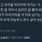 트페미의 긴머리 후려치기...